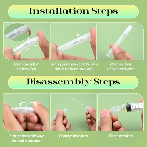 50Pcs 5ml Mini Spray Bottles - Refillable Perfume Atomizer Set with Tools