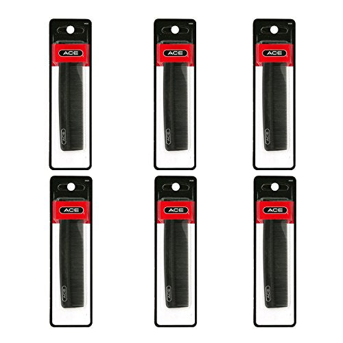 Ace Classic Pocket Fine Tooth Hair Comb - Pack of 6