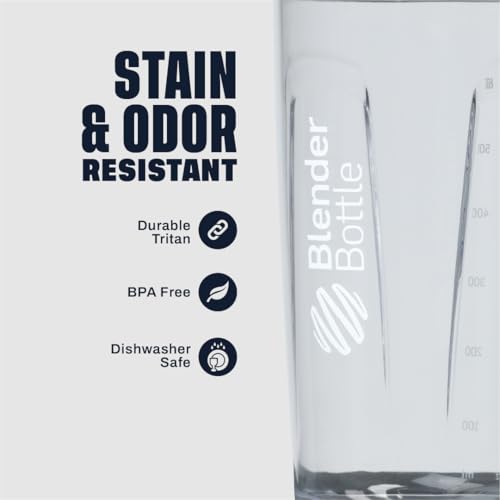BlenderBottle Sport Tritan Shaker Bottle 24 oz - Grey Insulated