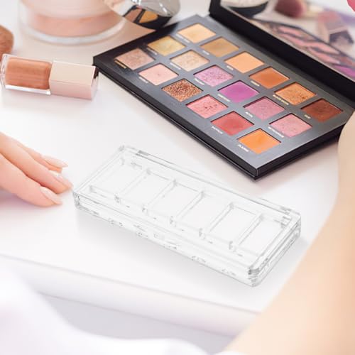 Ipetboom 6-Grid Magnetic Makeup Palette - Clear Travel Cosmetic Organizer