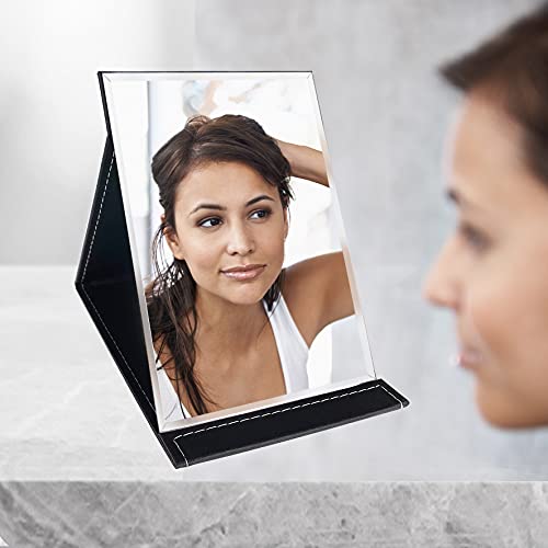VrHere MirriM X-Large Portable Folding Vanity Mirror with Adjustable Stand