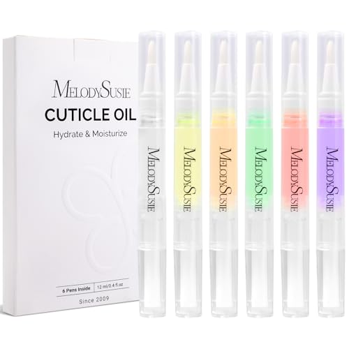 MelodySusie 6-Piece Cuticle Oil Pen Set for Healthy Nails