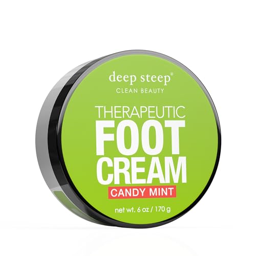 Deep Steep Candy Mint Foot Cream, 6oz - Organic Moisturizing Formula
