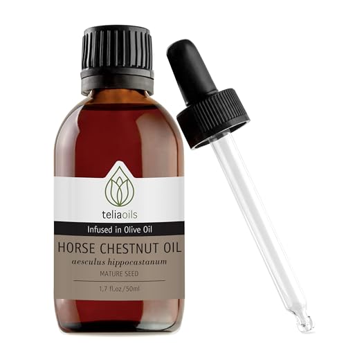 Teliaoils Triple-Infused Horse Chestnut Oil for Varicose Veins, 50ml