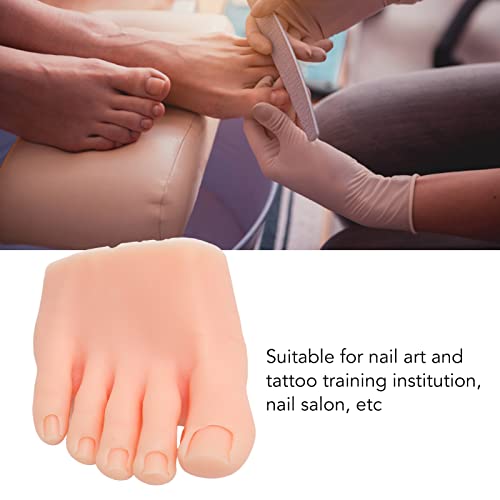 Dioche Silicone Half Foot Model for Nail Art Training and Pedicure