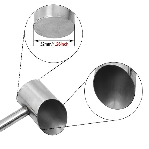 Stainless Steel Sugar Spoon for Cotton Candy Machine - 12.6 inch Long Handle