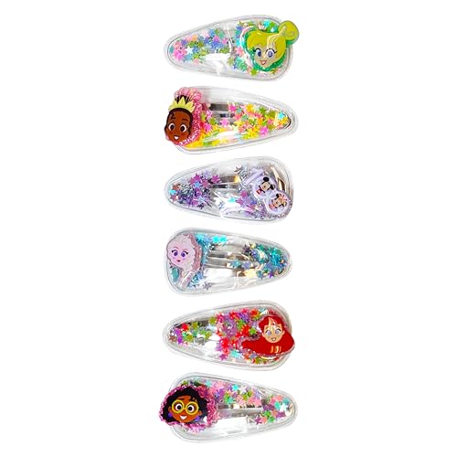 Disney 100 Hair Clips for Girls | 6pc Magical Confetti Set