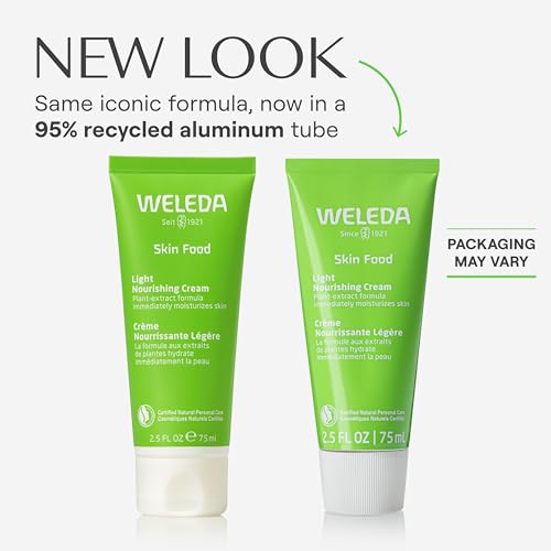 Weleda Skin Food Light Nourishing Body Cream 2.5 Fl Oz - Hydrating Moisturizer with Chamomile & Calendula