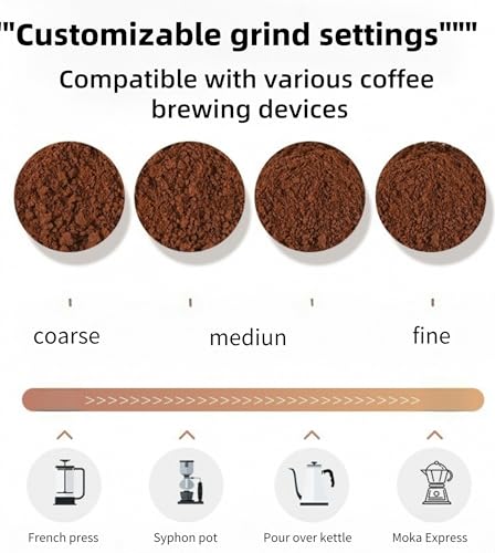 Jogcaw Portable Manual Coffee Grinder with Adjustable Ceramic Burr