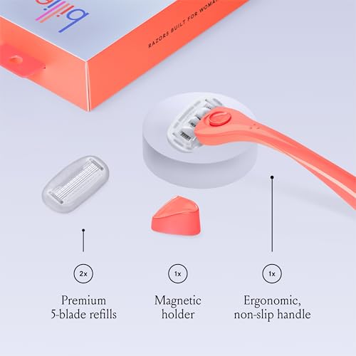 Billie Women's Razor Set - 5 Blade with Magnetic Holder & Aloe