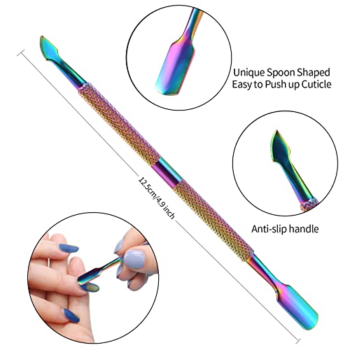 SoHai Cuticle Trimmer & Pusher Set - Stainless Steel Nail Care Tools