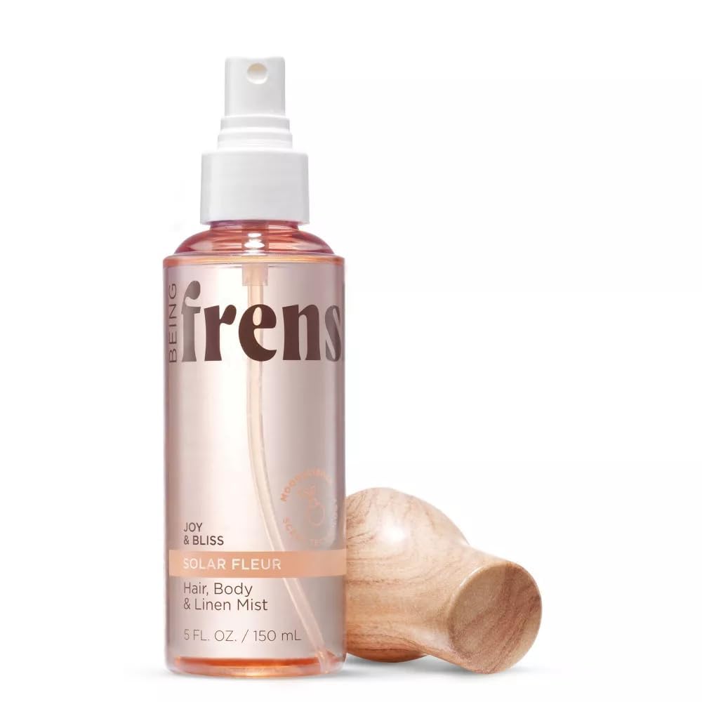 Solar Fleur Hair and Body Linen Mist - Refreshing 5 fl oz | Includes Makeup Remover Pads Gift