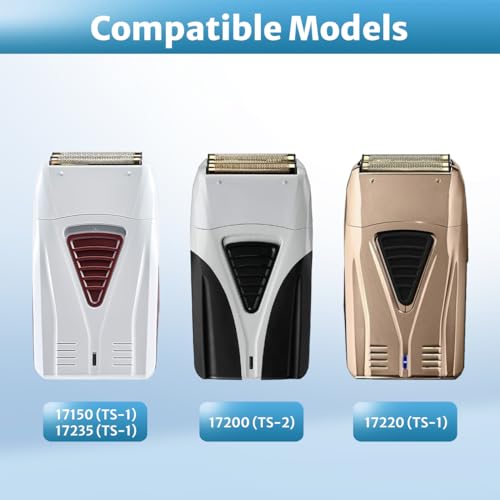 2 Pack Foil Shaver Replacement Foil Compatible with Andis TS1 & TS2 Electric Razors