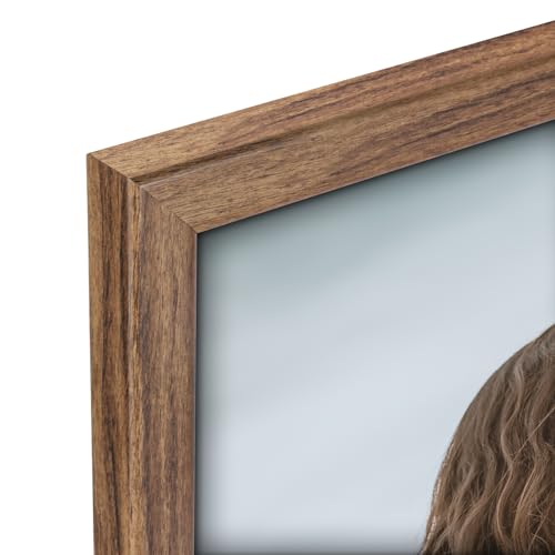 Rustic Walnut 6x10 Picture Frame for Artwork & Photos