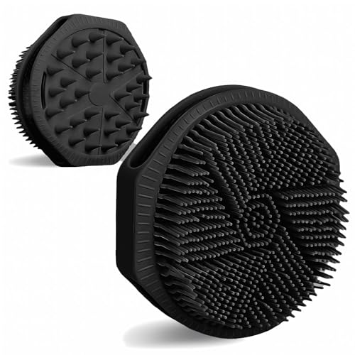 Dual-Sided Silicone Body Scrubber - 2-in-1 Exfoliating Brush