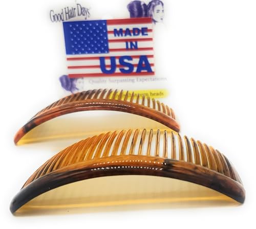 Good Hair Days Curved Side Combs - Secure Hold for All Hair Types