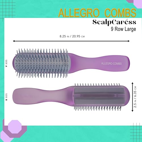 Large Purple Detangling Hair Brush for Men, Women & Children