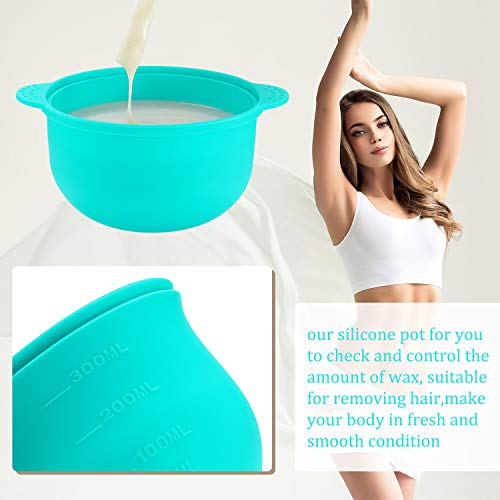 3 Pack Silicone Wax Pot Replacements, 14 oz for Hair Removal Wax Warmers