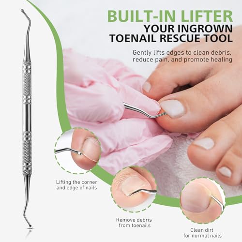 Baluca Heavy Duty Toenail Clippers for Thick Nails with 360° Rotating Head
