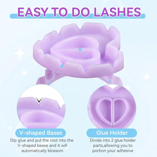 200PCS Disposable Eyelash Extension Glue Cups - Hygienic & Easy to Use