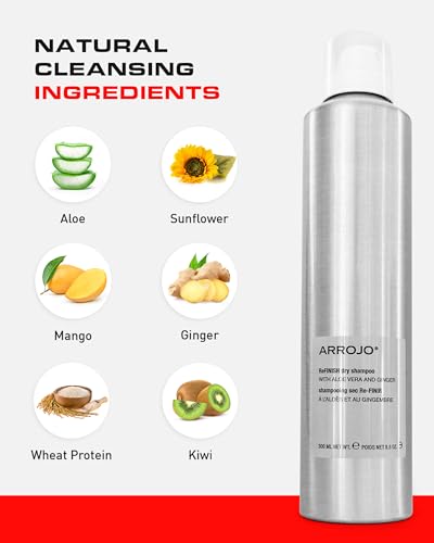 Arrojo ReFINISH Dry Shampoo – Volumizing Oil-Absorbing Spray for All Hair