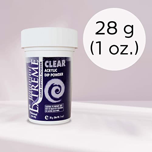 BACKSCRATCHERS Clear Acrylic Dipping Powder 1 oz. for Nails - Ultra-Fine, Quick Dry