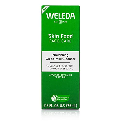 Weleda Skin Food Nourishing Oil-to-Milk Facial Cleanser, 2.5 fl oz