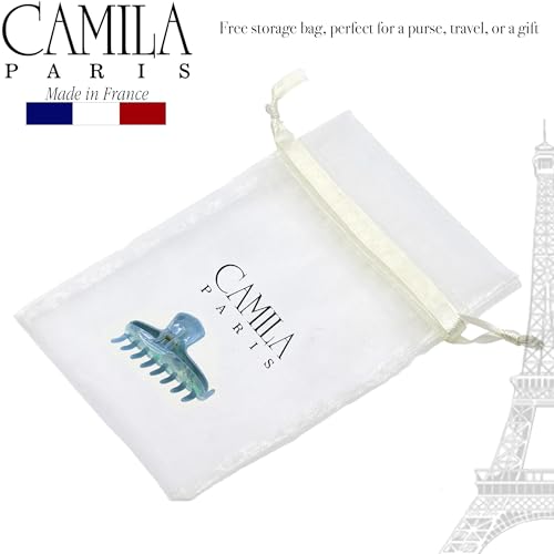Camila Paris Blue Mini Claw Clips for Women - 2.5 Inch Strong Hold