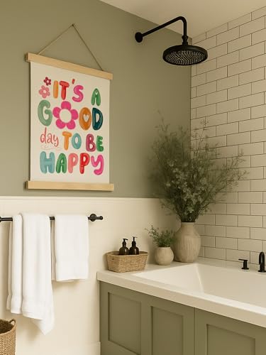 Inspirational Canvas Wall Art - Positive Quote Framed Print 12x16