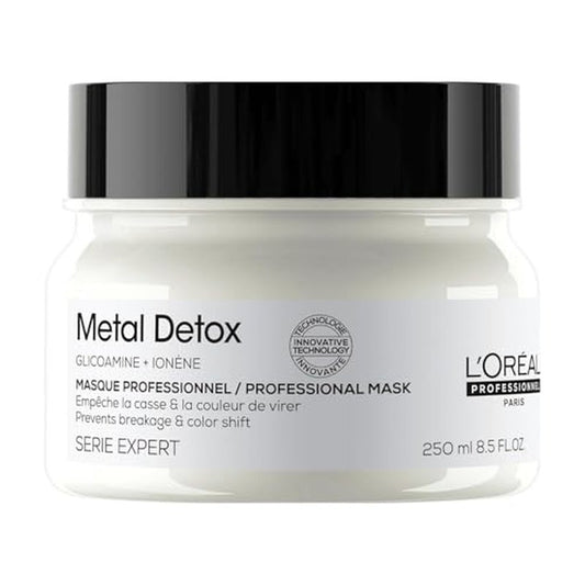 L¡¯Oreal Professionnel Metal Detox Mask - Hydrating Hair Mask For Dull & Brittle Hair, Prevents Damage & Color Fading