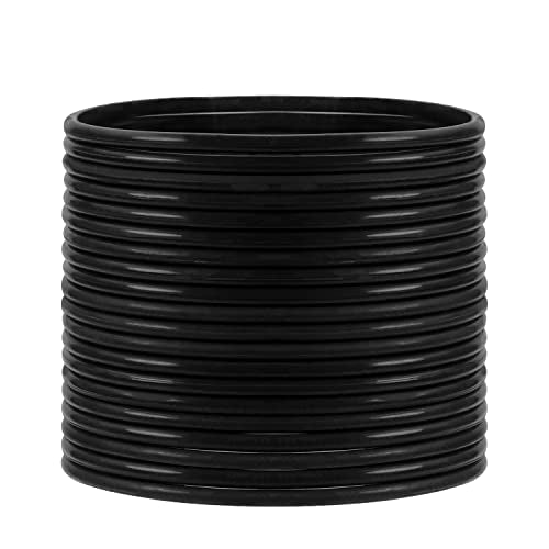 20 Pcs Silicone Jelly Hair Tie Bracelets - Retro 80s Style