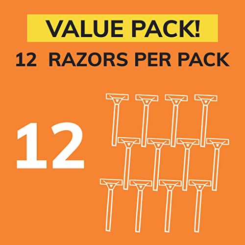 BIC Sensitive 3 Disposable Razors for Men, 12 Count Value Pack