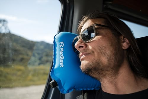 FlexRest Elevate Inflatable Travel Pillow - Lightweight & Ergonomic