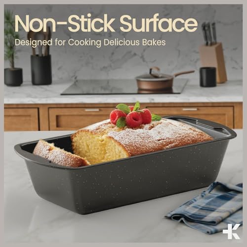 Nonstick Bread Loaf Pan Set - 2 Pack (10.2" & 11") - Oven Safe