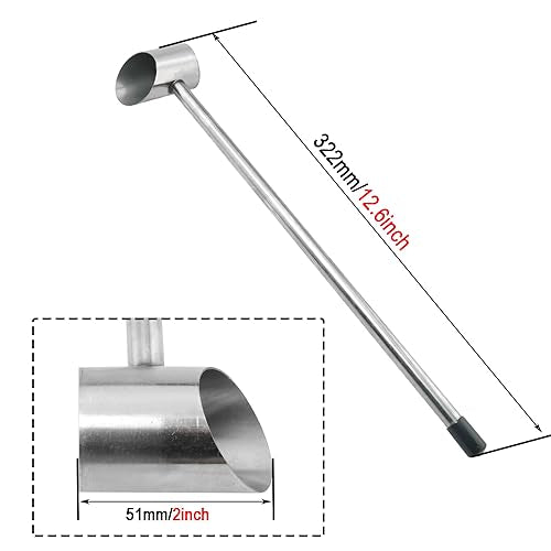 Stainless Steel Sugar Spoon for Cotton Candy Machine - 12.6 inch Long Handle