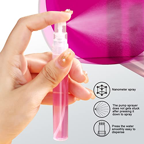 Teenitor 20-Pack 10ml Refillable Travel Perfume Spray Bottles