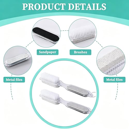3PCS Pumice Stone Pedicure Tools Set for Exfoliating Hands & Feet