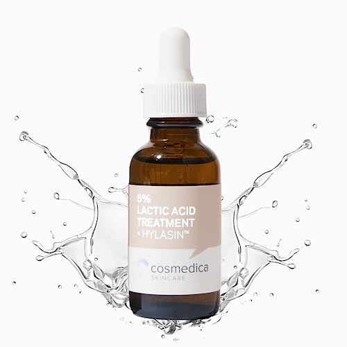 Cosmedica Skincare 5% Lactic Acid Treatment with Hyaluronic Acid - Gentle Exfoliator & Dark Spot Corrector for Radiant Skin