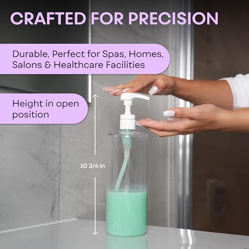 32 oz Refillable Shampoo Pump Bottles - BPA-Free, 2 Pack
