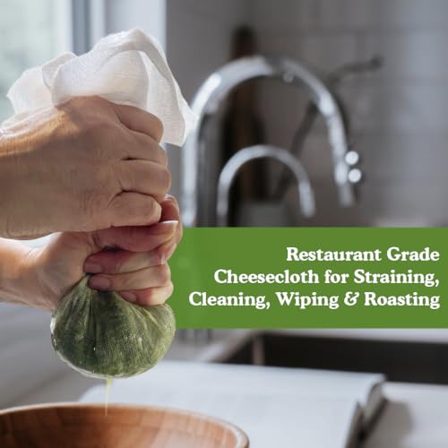 Regency Chef-Grade 100% Cotton Cheesecloth - 36"x72" (Pack of 4)