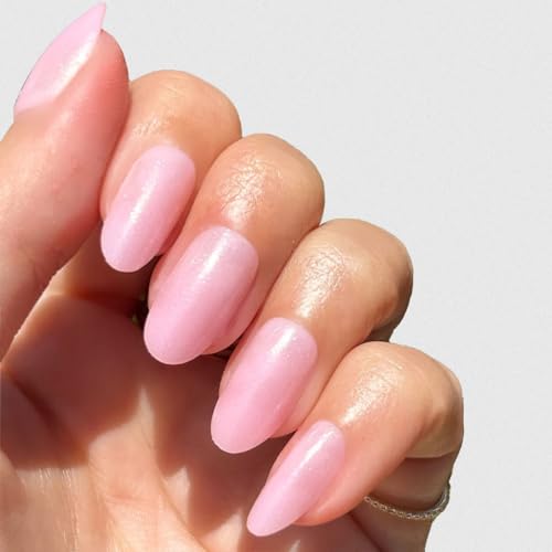 Olive & June Instant Mani Press-On Nails | Iridescent Pink, Oval, Medium