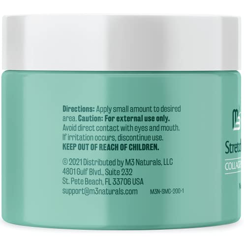 Stretch Mark Cream Infused with Collagen & Stem Cell Maternity Skincare Oil Removes Stretch Mark Prevention & Scar Remover Lotion Green Tea Extract & Raspberry Ketones by M3