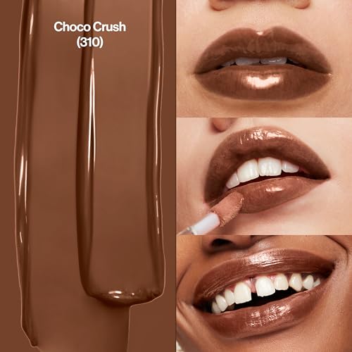 Revlon Super Lustrous Lip Gloss 310 Choco Crush 0.13 oz – Non-Sticky Hydrating Shine