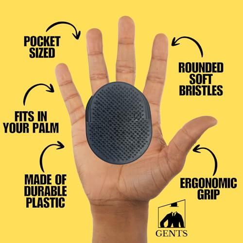 Ergonomic Palm Shampoo Brush for Scalp Massage - Made in USA