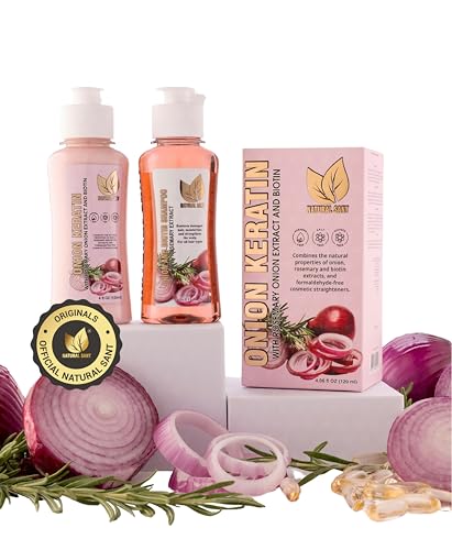 Natural Sant Onion Keratin Duo Set - Anti-Frizz & Smoothing Hair Treatment