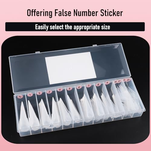 70Pcs Extra Long Stiletto Nail Forms for Acrylic Extensions