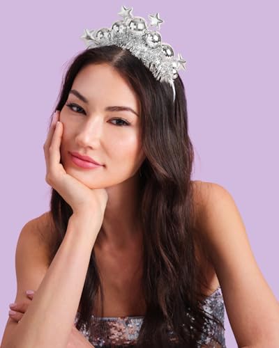 Standard Disco Ball and Star Headband by xo, Fetti