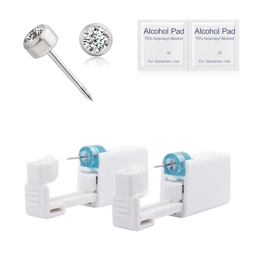 Limerencia Titanium G23 Ear Piercing Kit with Disposable Gun - 2 Pack
