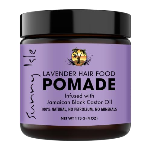 Sunny Isle Lavender Jamaican Black Castor Oil Hair Food Pomade 4oz - Moisturizes & Strengthens Dry Hair