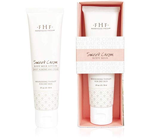 FarmHouse Fresh Sweet Cream Body Milk Travel Size Lotion, 2 fl. oz.